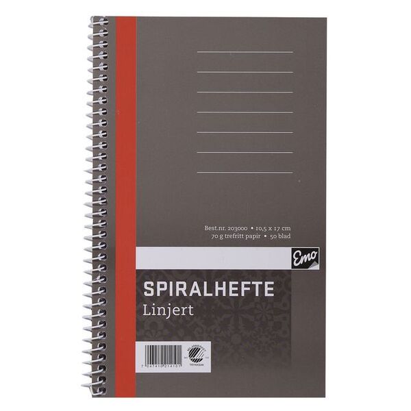 Spiralhefte EMO 10,5x17cm 70g 50bl lin