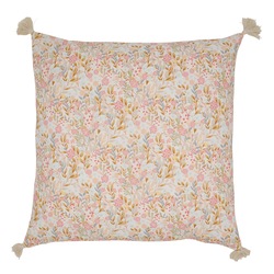 Aix Putetrekkk m/Kvister og bladmønster 50x50cm Rosa - Chic Antique