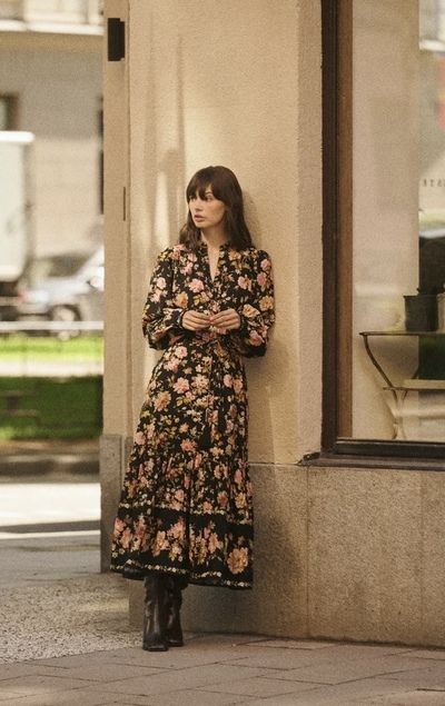 Bohemian Midi Dress Evening Field - by TiMo