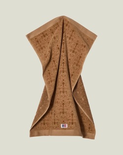 Lexington Håndkle i Velur m/Jacquard Ornament - Fudge Fudge 30x50cm - Lexington