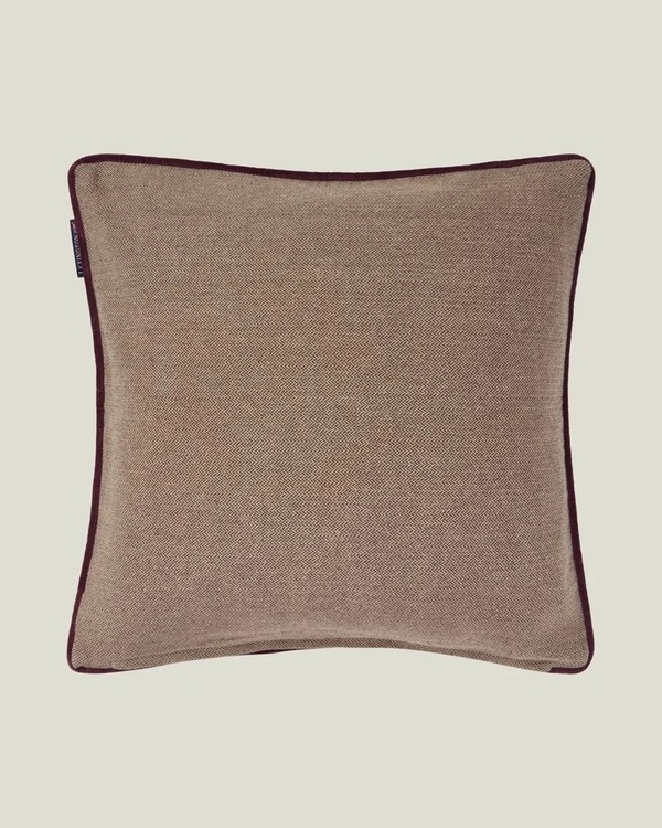 Lexington Letter Patched Tweed Putetrekk I Økologisk Bomull - 50x50cm