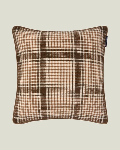 Lexington Rutete Putetrekk i Resirkulert Bomull - 50x50cm Brun/Fudge - Lexington