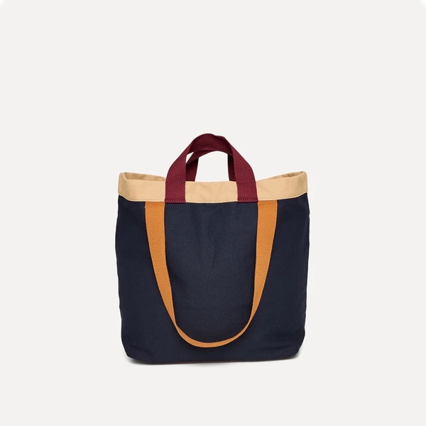 Everyday Tote - Navy/Sand/Brown