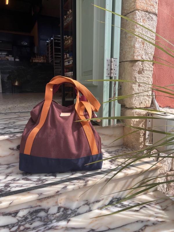 The Bag - Brown/Sand/Navy