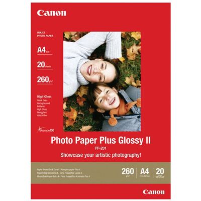 Fotopapir CANON PP-201 II gloss A4 (20) Fotopapir A4 - Kontorutstyr