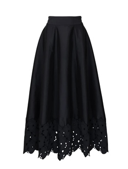 Embroidery Skirt Black - by TiMo