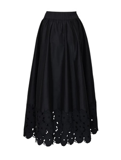 Embroidery Skirt Black - by TiMo