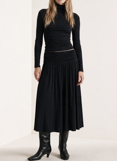 Jersey Skirt Black - by TiMo