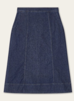 Midi denimskjørt, indigo Indigo - Lexington