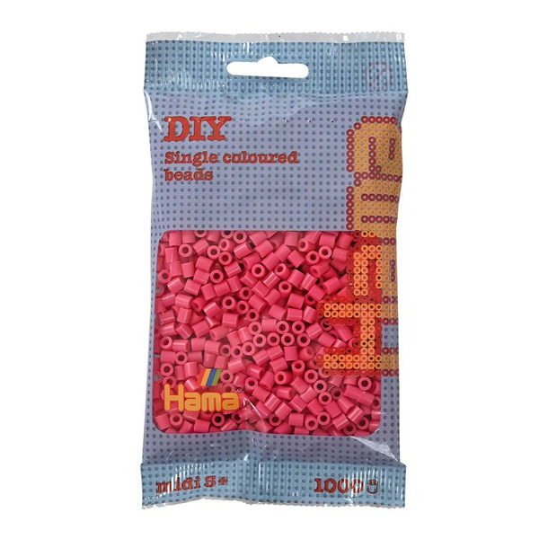 Hama Midi Beads 1.000 pcs Fuchsia pink 207-121