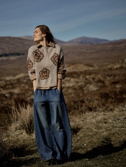 Drea Popli Knit Doeskin - Mos Mosh