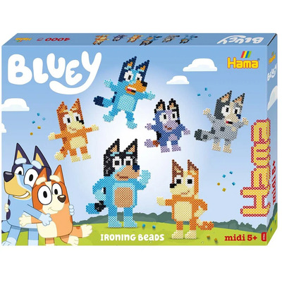 Hama Midi Gift Box Bluey 4.000 pcs Bluey gaveeske - hama