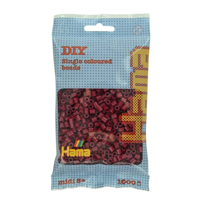 Hama Midi Beads 1000 pcs Kastanjebrun 207-118 207-118 - Hama Midi perleposer 1000