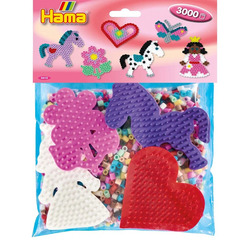 Hama Group Pack Pink 3.000 pcs Pose med perler - hama