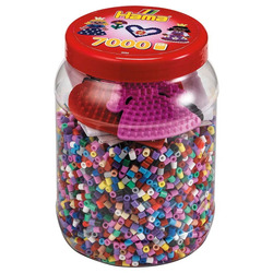 Hama Midi Beads 7000 pcs red in tub Rød boks - hama