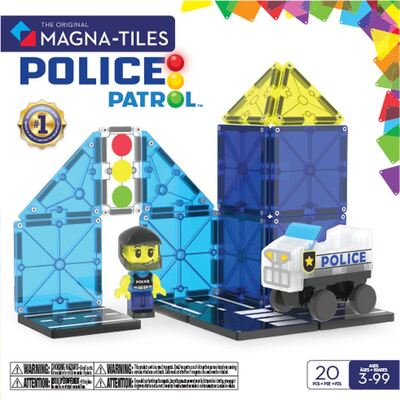 MAGNA-TILES Politipatrulje 20 deler Politipatrulje - Liniex