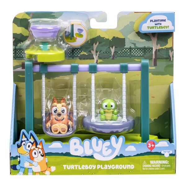 Bluey Turtleboy Lekeplass, inkluderer Wide-Eyed Bingo og Turtleboy