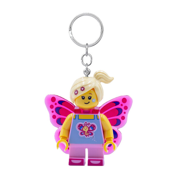 LEGO® Iconic Butterfly Girl Key Chain With LED Light