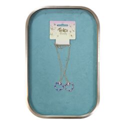 KJEDE BEST FRIEND 2 HJERTER M/STENER TINKA BEAUTY HJERTE - Tinka
