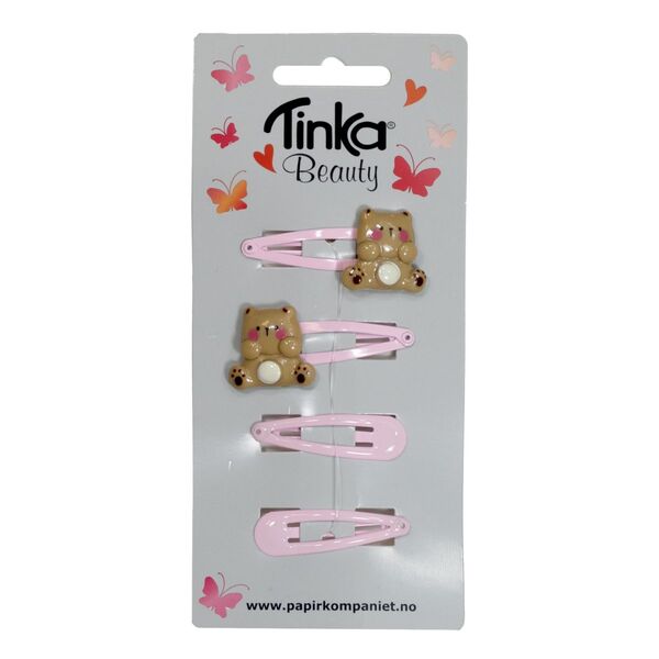 HÅRCLIPS BAMSE 4 STK TINKA BEAUTY