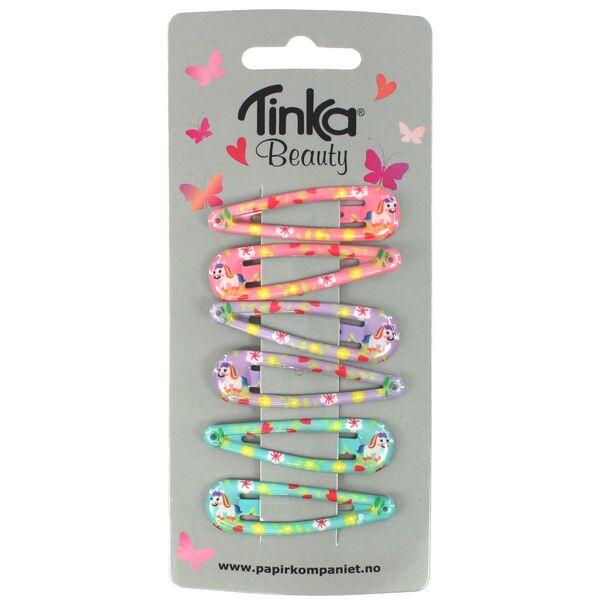 HÅRKLIPS 6 STK M/UNICORN TINKA BEAUTY
