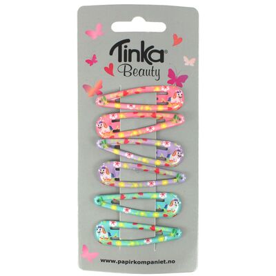 HÅRKLIPS 6 STK M/UNICORN TINKA BEAUTY Hårklips - Tinka