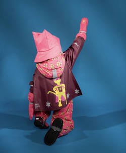  Kattnakken Vinterregndress Slaps Superhelt Superrosa m/kappe Superrosa - Kattnakken