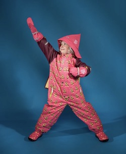  Kattnakken Vinterregndress Slaps Superhelt Superrosa m/kappe Superrosa - Kattnakken