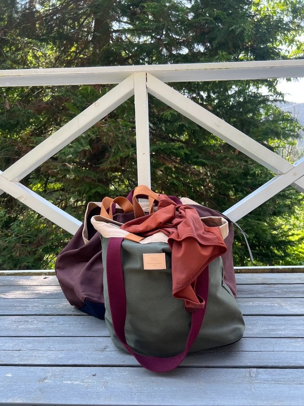Everyday Tote - Olive/Sand/Navy