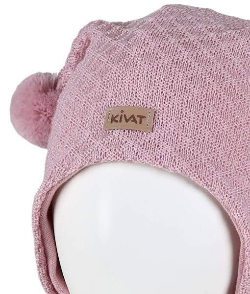 KIVAT KNYTELUE I ULL RILLER "SKINNLAPP"