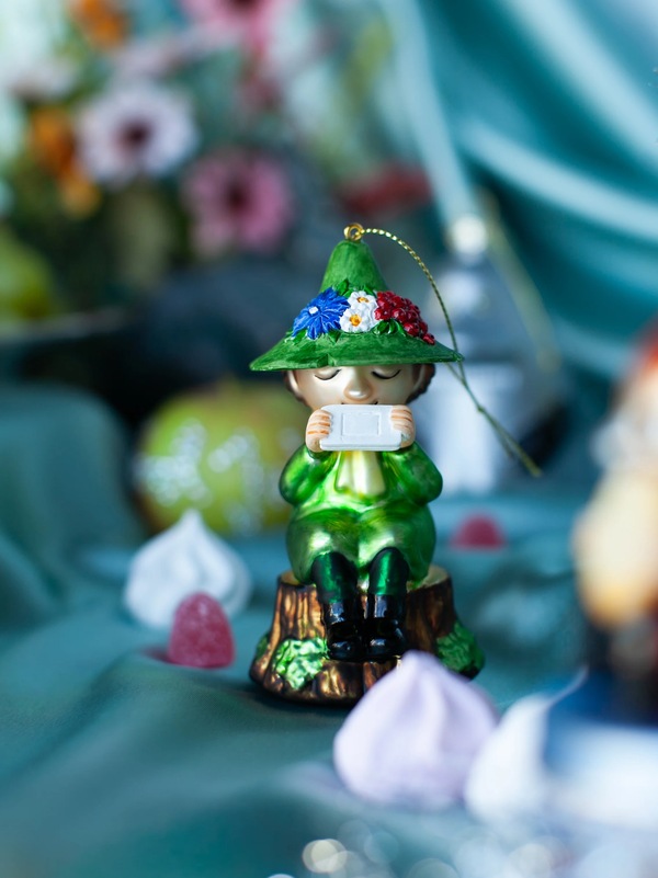 Moomin - Snusmumriken m/Munnspill Julekule
