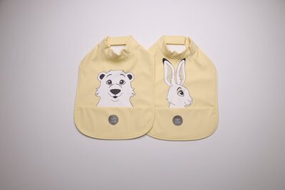 BabyLivia High neck bib 2-pk Lemon Sorbet - babyLivia