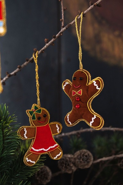 UND Håndlaget Ornament  Pepperkake Ole - UND Seasonal 