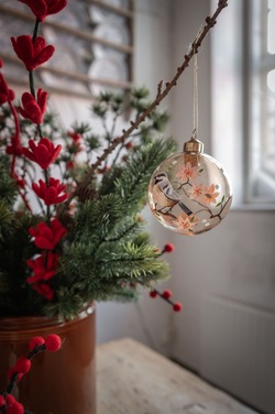 Glasskule Gylden m/Fugl ikke relevant - UND Seasonal 