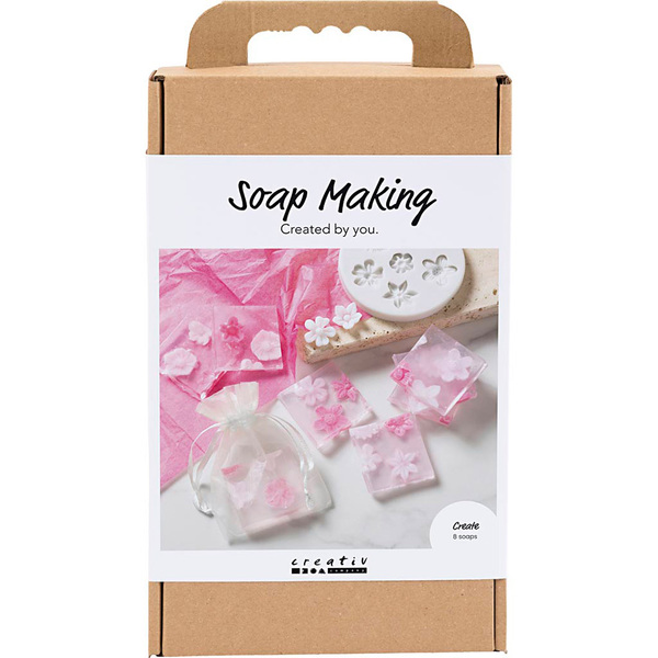 DIY Kit Såpefremstilling Blomster Rosa