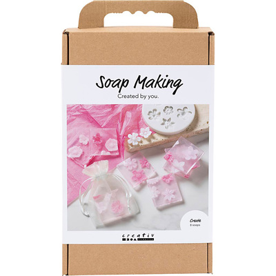 DIY Kit Såpefremstilling Blomster Rosa Hobbysett - Creative Company