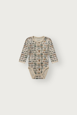Body ULL med bambus innside Body Beige bil - Hust & Claire