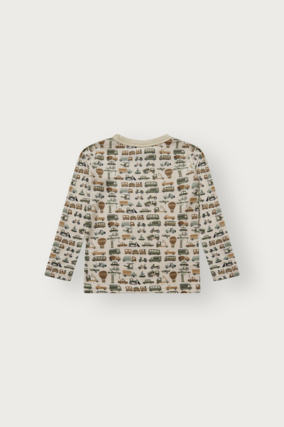 Overdel Ull/bambus Beige bil - Hust & Claire