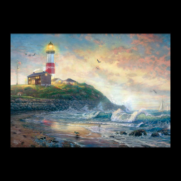 Puzzle - Thomas Kinkade - Lighthouse of hope (1000 biter)