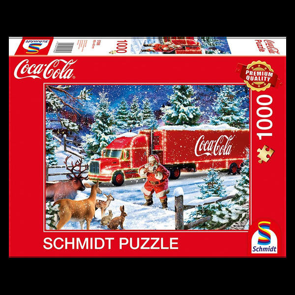 Puzzle - Coca Cola Christmas Truck - (1000 biter)