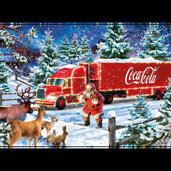 Puzzle - Coca Cola Christmas Truck - (1000 biter) Coca Cola Christmas Truck - Schmidt