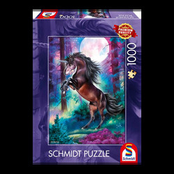 Puzzle - Unicorn in full moon (1000 biter) UNICORN - Schmidt