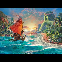 Schmidt puslespill 1000 Thomas Kinkade: Disney Vaiana Moana Vaiana - Schmidt
