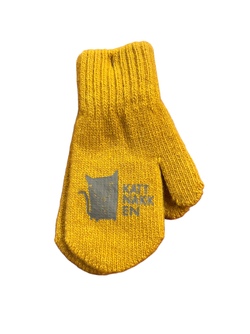 Kattnakken Magiske Ullvotter  oker - Kattnakken