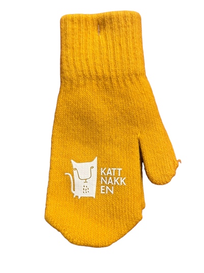 Kattnakken Magiske Ullvotter  oker - Kattnakken
