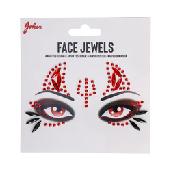 FACE JEWELS DEVIL Diamanter Devil - Karneval
