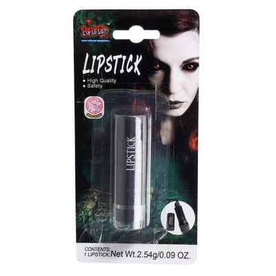 LIPSTICK BLACK Svart leppestift - Karneval