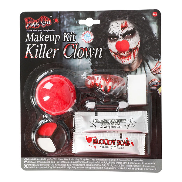 MAKE UP KIT KILLER CLOWN