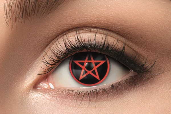 LENS 1 YEAR RED PENTAGRAM 833