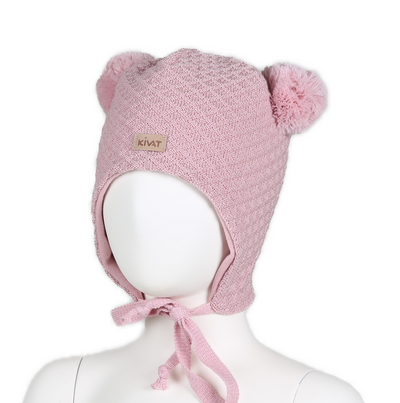 Kivat Knytelue ull 374L-16 rosa med kivat logo - Baby Babylue rosa - Kivat